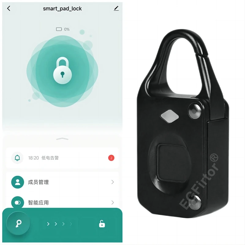 Laptop Backpack Anti Theft - ทูยา บลูทูธ มินิกุญแจล็อคอัจฉริยะแบบสแกนลายนิ้วมือ ป้องกันการโจรกรรม สำหรับกระเป๋าเดินทาง กระเป๋าเป้สะพายหลัง