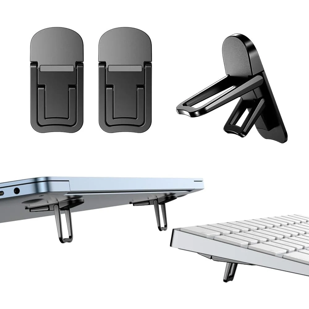 Laptop Accessories Distributor - 2 ชิ้น/เซ็ตขาตั้งแล็ปท็อปแบบพับได้แบบพกพาที่วางโน้ตบุ๊คปรับระดับได้ขายึดระบายความร้อนแบบสากลสำหรับแล็ปท็อปแท็บเล็ต
