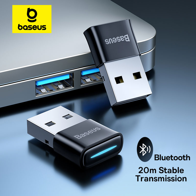 Mini Wireless Mouse - BASEUS ตัวรับสัญญาณเสียง5.1บลูทูธไร้สายตัวแปลงบลูทูธ USB สำหรับพีซีลำโพงคีย์บอร์ดแล็ปท็อปหูฟัง Win8/10/11