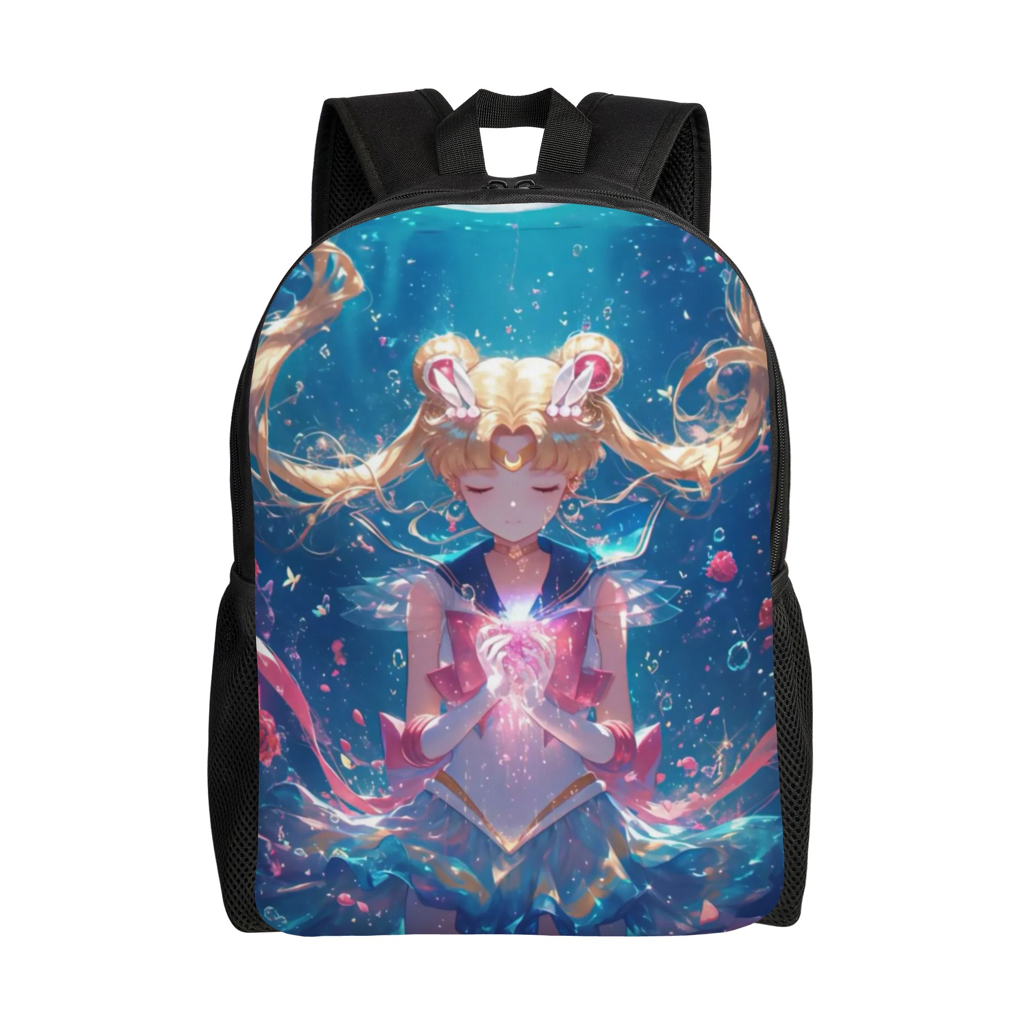 Laptop Accessories For College - กระเป๋าเป้สะพายหลังแบบกำหนดเอง S-Sailors Moons สำหรับผู้หญิงผู้ชายนักเรียนวิทยาลัยกระเป๋าหนังสือเหมาะกับแล็ปท็อปขนาด 15 นิ้วกระเป๋าเจ้าหญิงเซเรนิตี้