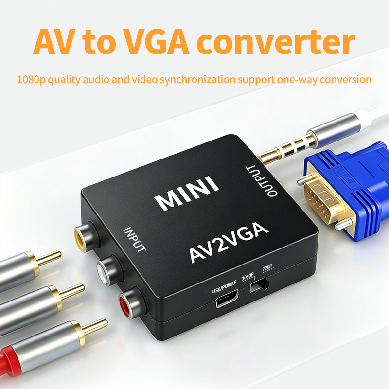 Hdmi Vga Adapter - ตัวแปลงสัญญาณ RAMMIND AV เป็น VGA 1080P