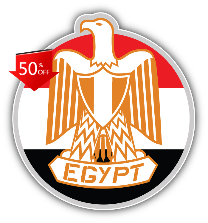 Laptop Accessories Egypt - สัญลักษณ์อียิปต์ สติ๊กเกอร์ติดรถยนต์ แล็ปท็อป กระจกรถ กันชน กันน้ำ
