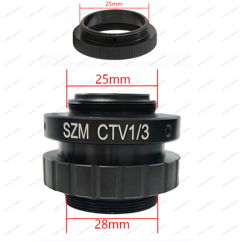 Hdmi Vga Adapter - SZMCTV 1/3X อะแดปเตอร์สำหรับกล้องจุลทรรศน์สเตอริโอแบบสามตาซิมูลโฟคอล HDMI VGA USB