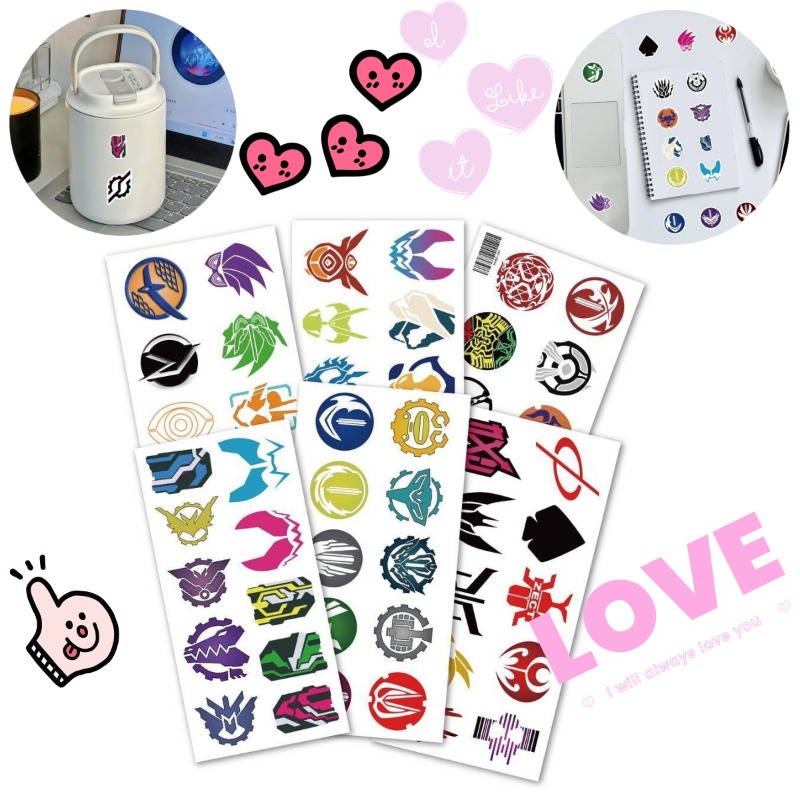 Laptop Accessories - 60 แผ่นสติกเกอร์โลโก้คาเมนไรเดอร์สติ๊กเกอร์สร้างสรรค์กันน้ำสำหรับแล็ปท็อปโทรศัพท์กระเป๋าเดินทางสมุดภาพสมุดบันทึกตกแต่ง