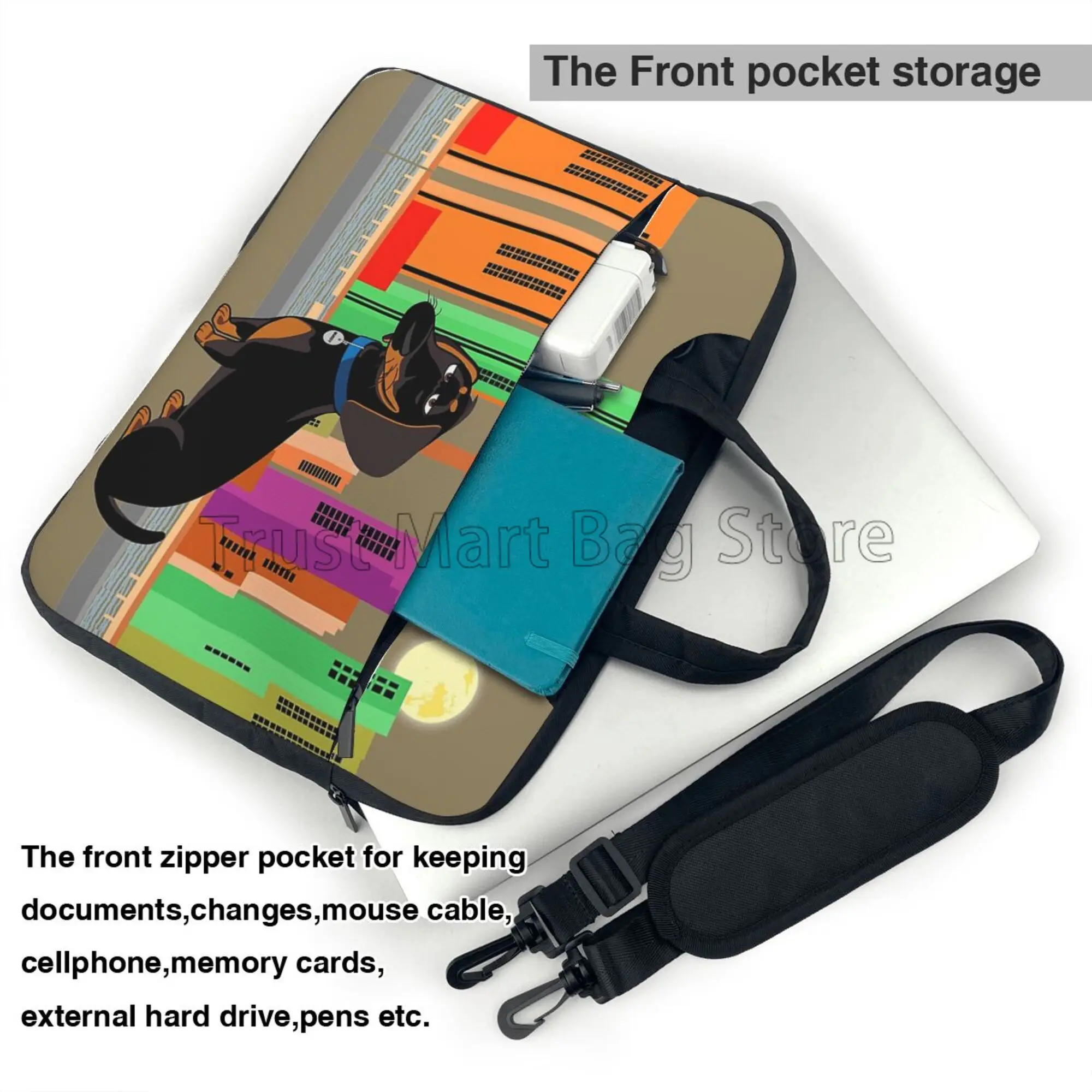 กระเป๋ากระเป๋าหิ้วใส่แล็ปท็อปล - Laptop Accessories Organizer Bag บทวิจารณ์และราคา