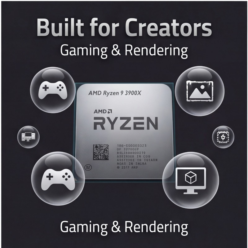 โปรเซสเซอร์คอมพิวเตอร์ AMD Ryz - Amd Cpu Ryzen 9 บทวิจารณ์และราคา