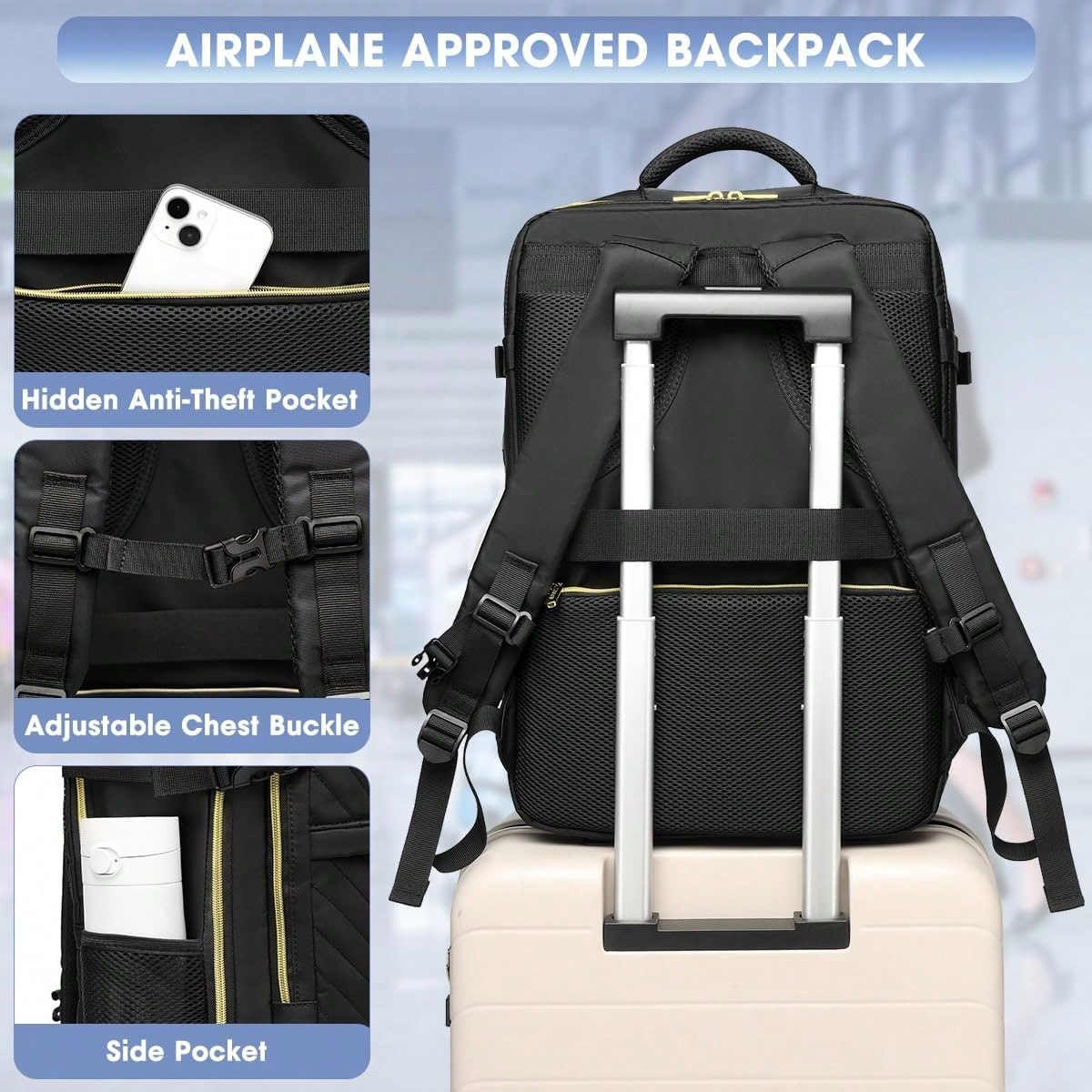 กระเป๋าเป้เดินทางขนาดใหญ่ - กร - Laptop Backpack Anti Theft บทวิจารณ์และราคา