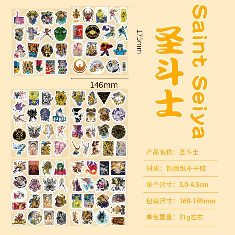 101 ชิ้นเซนต์เซย่าอะนิเมะสติกเ - Laptop Accessories บทวิจารณ์และราคา
