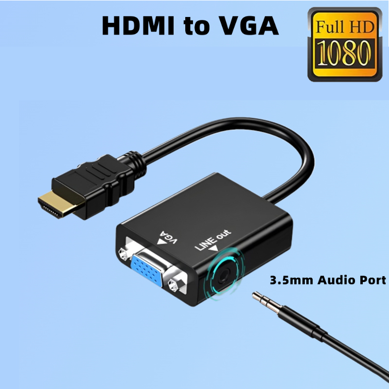 อะแดปเตอร์แปลง HDMI เป็น VGA พ - Hdmi Vga Adapter บทวิจารณ์และราคา