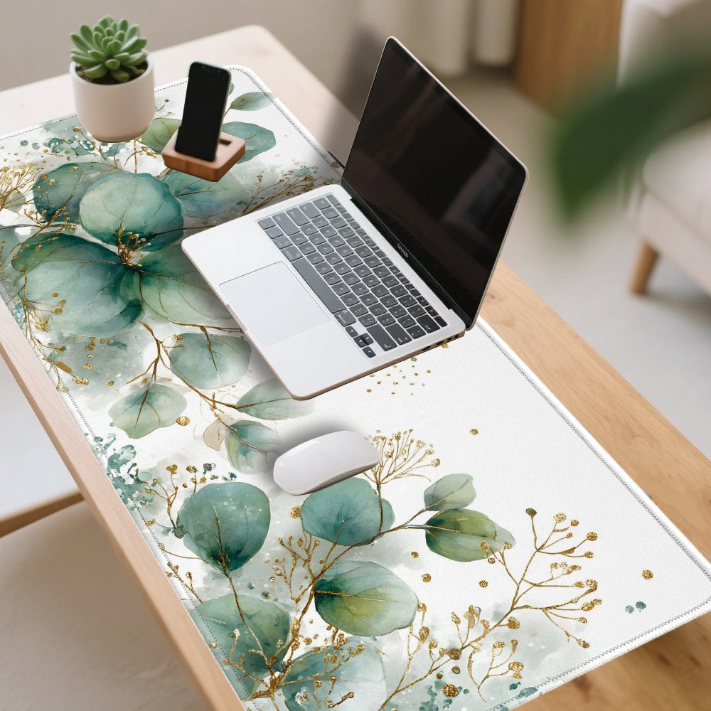 แผ่นรองเมาส์ลายหิมะ แผ่นรองโต๊ - Laptop Accessories Gifts For Men บทวิจารณ์และราคา