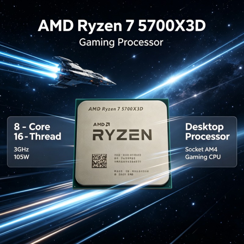AMD Ryzen 7 5700X3D ซีพียูเดสก - Amd Cpu Ryzen 7 บทวิจารณ์และราคา