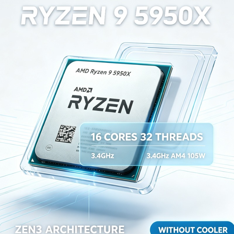 AMD Ryzen 9 5950X 16 คอร์ 32 เ - Amd Cpu Ryzen 9 บทวิจารณ์และราคา