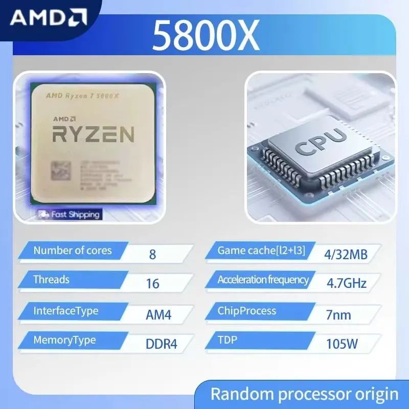AMD Ryzen 7 5800X AMD R7 5800X - Amd Cpu Ryzen 7 บทวิจารณ์และราคา