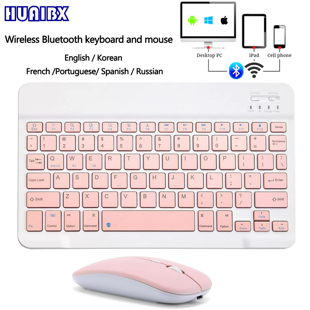 10 นิ้วคีย์บอร์ดไร้สายบลูทูธมิ - Mini Wireless Mouse บทวิจารณ์และราคา