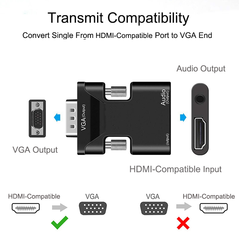 HDMI เข้ากันได้กับอะแดปเตอร์ V - Hdmi Vga Adapter บทวิจารณ์และราคา