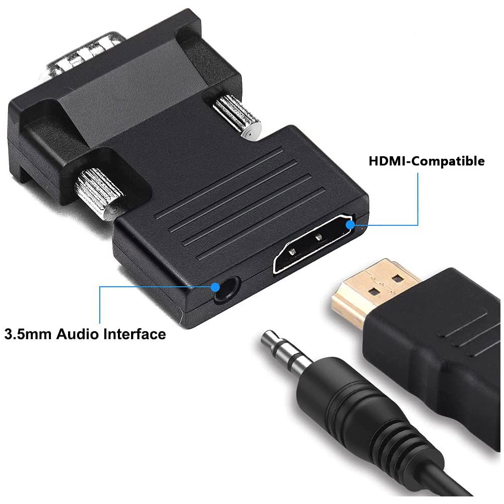 HDMI-เข้ากันได้กับอะแดปเตอร์แป - Hdmi Vga Adapter บทวิจารณ์และราคา