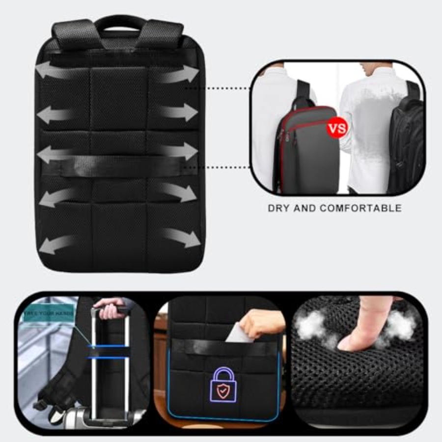 กระเป๋าเป้สะพายหลังแล็ปท็อปขนา - Laptop Backpack Anti Theft บทวิจารณ์และราคา