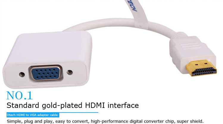 อะแดปเตอร์แปลง HDMI เป็น VGA แ - Hdmi Vga Adapter บทวิจารณ์และราคา