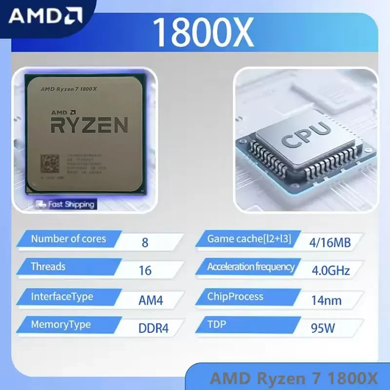 ซีพียู AMD Ryzen 7 1800X R7 18 - Amd Cpu Ryzen 7 บทวิจารณ์และราคา