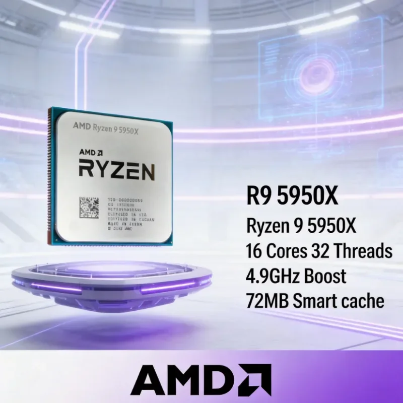 AMD Ryzen 9 5950X R9 5950X ซีพ - Amd Cpu Ryzen 9 บทวิจารณ์และราคา