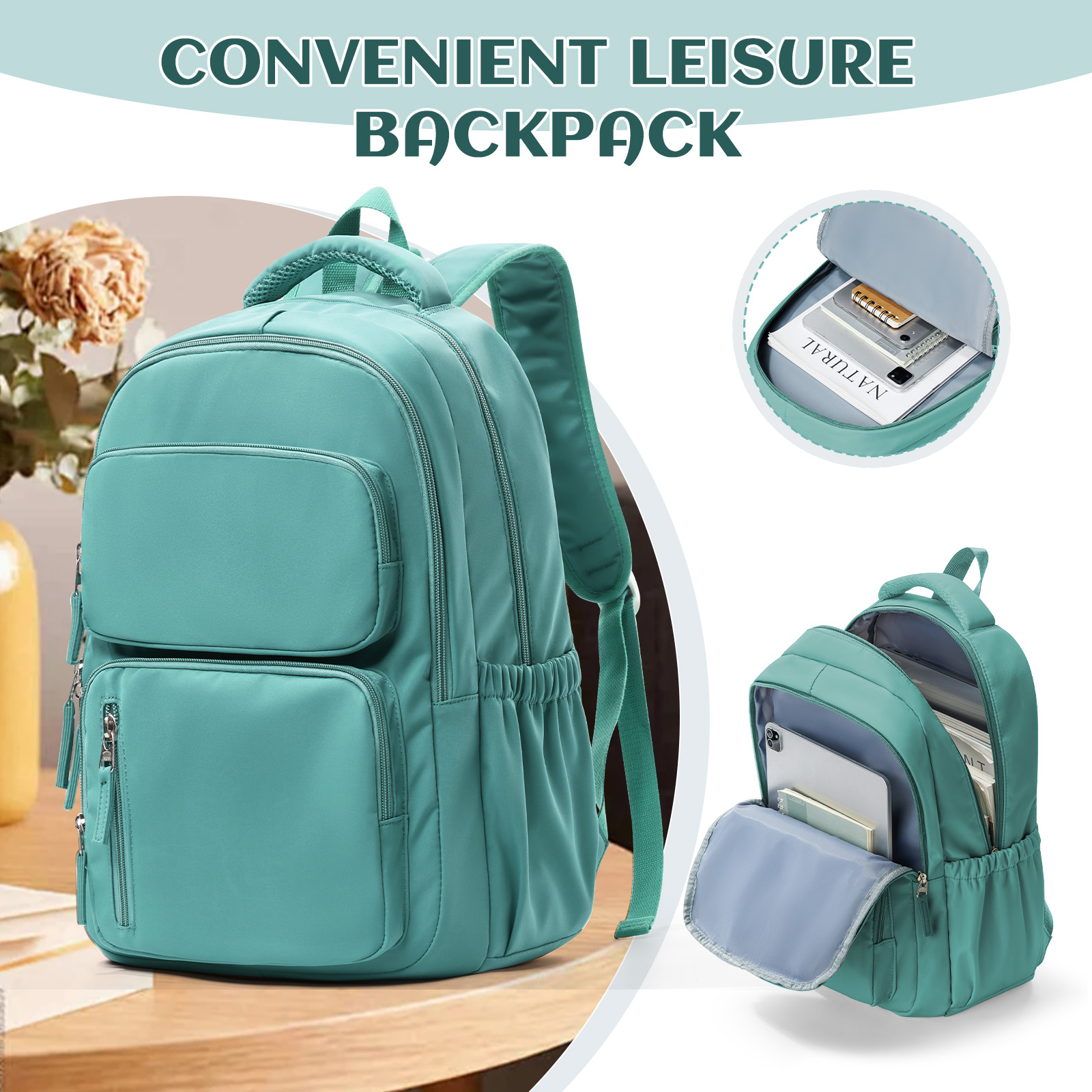 กระเป๋าเป้ใส่แล็ปท็อปน้ำหนักเบ - Laptop Backpack Anti Theft บทวิจารณ์และราคา