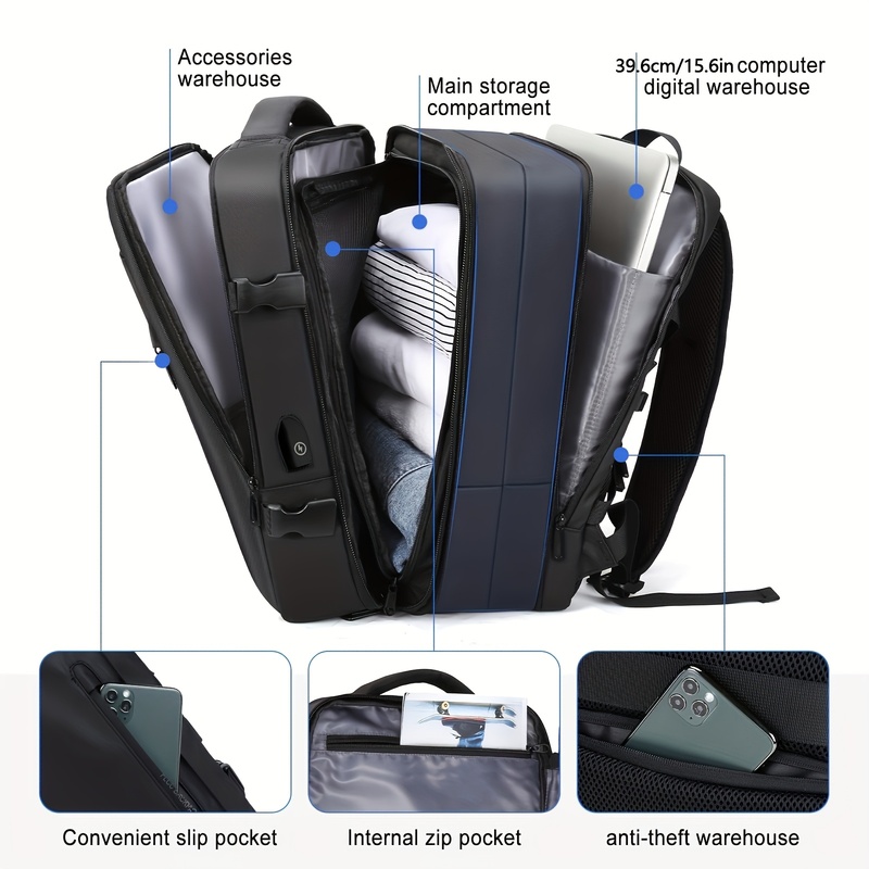 180 °     กระเป๋าเป้สะพายหลังส - Laptop Accessories Organizer Bag บทวิจารณ์และราคา
