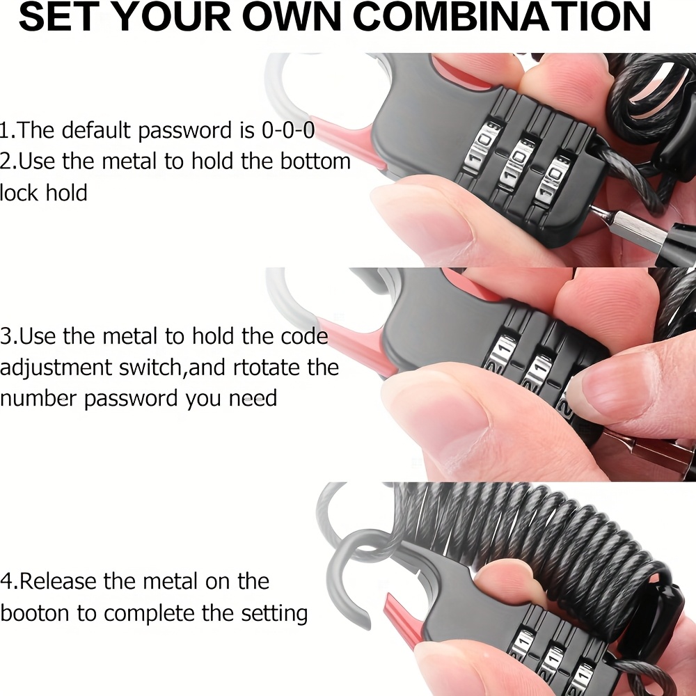 กุญแจล็อคแบบรหัส 3 หลักพร้อมสา - Laptop Backpack Anti Theft บทวิจารณ์และราคา