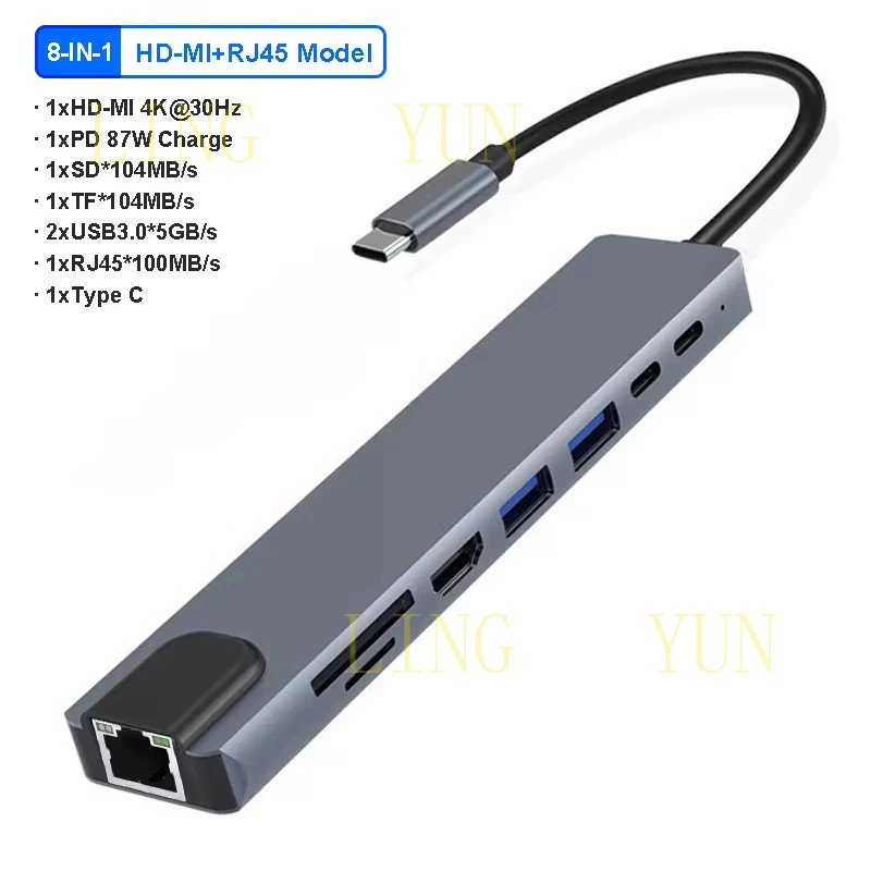 Z 11 พอร์ต USB C HUB แท่นเชื่อ - Hdmi Vga Adapter บทวิจารณ์และราคา