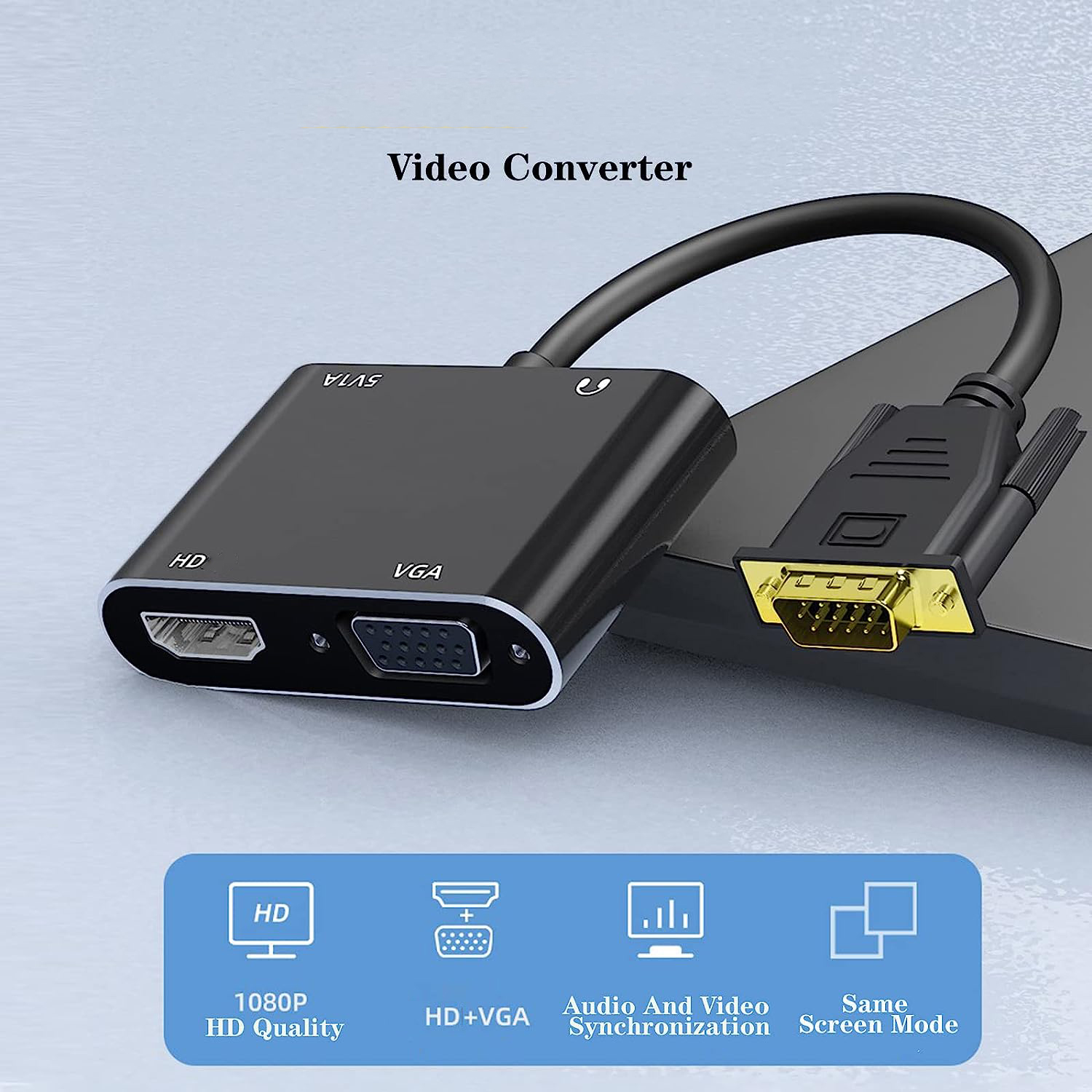 อะแดปเตอร์แสดงผลที่รองรับ VGA  - Hdmi Vga Adapter บทวิจารณ์และราคา