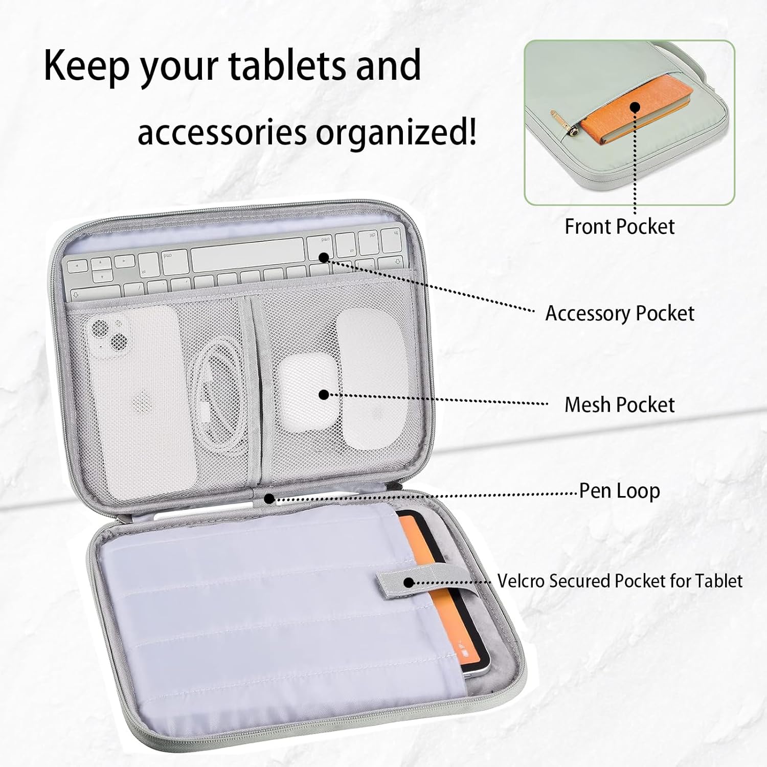 ใหม่กระเป๋าใส่แล็ปท็อปวันพีซอะ - Laptop Accessories Organizer Bag บทวิจารณ์และราคา